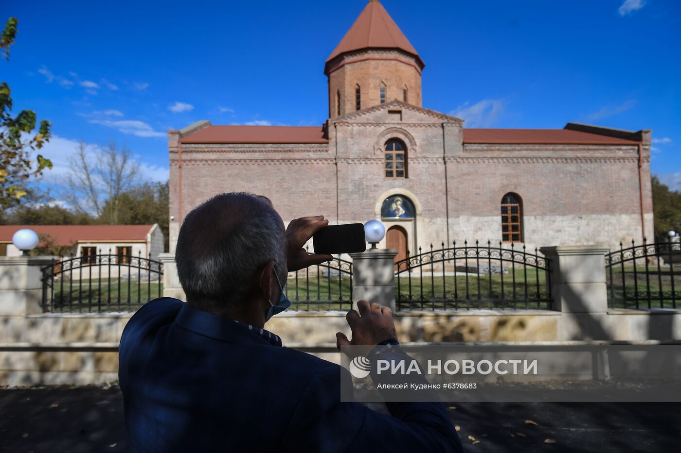 Открытие удинской церкви в селе Нидж Габалинского района Азербайджана