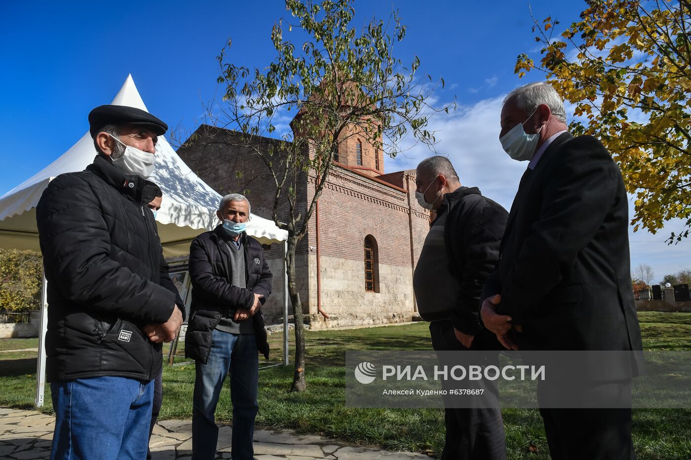 Открытие удинской церкви в селе Нидж Габалинского района Азербайджана
