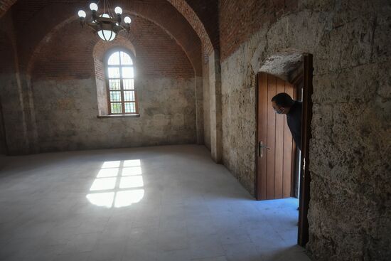 Открытие удинской церкви в селе Нидж Габалинского района Азербайджана