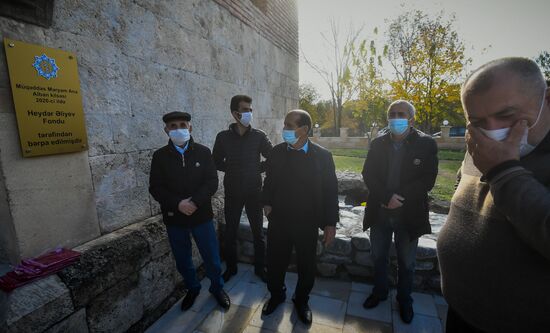 Открытие удинской церкви в селе Нидж Габалинского района Азербайджана