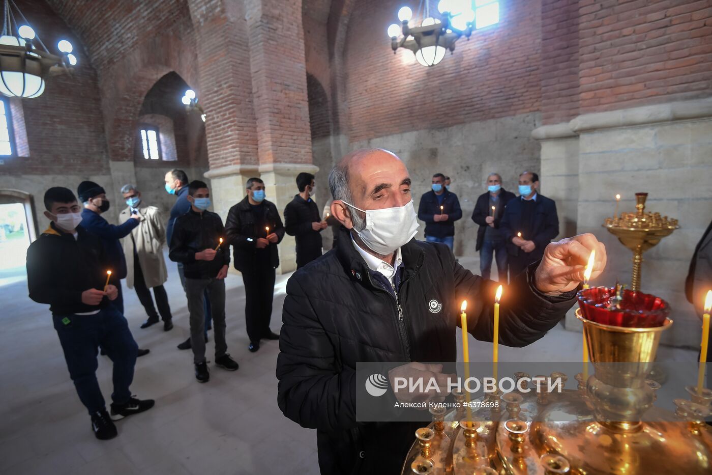 Открытие удинской церкви в селе Нидж Габалинского района Азербайджана