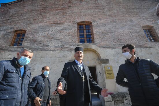 Открытие удинской церкви в селе Нидж Габалинского района Азербайджана