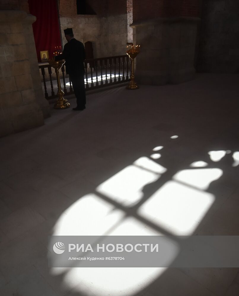 Открытие удинской церкви в селе Нидж Габалинского района Азербайджана