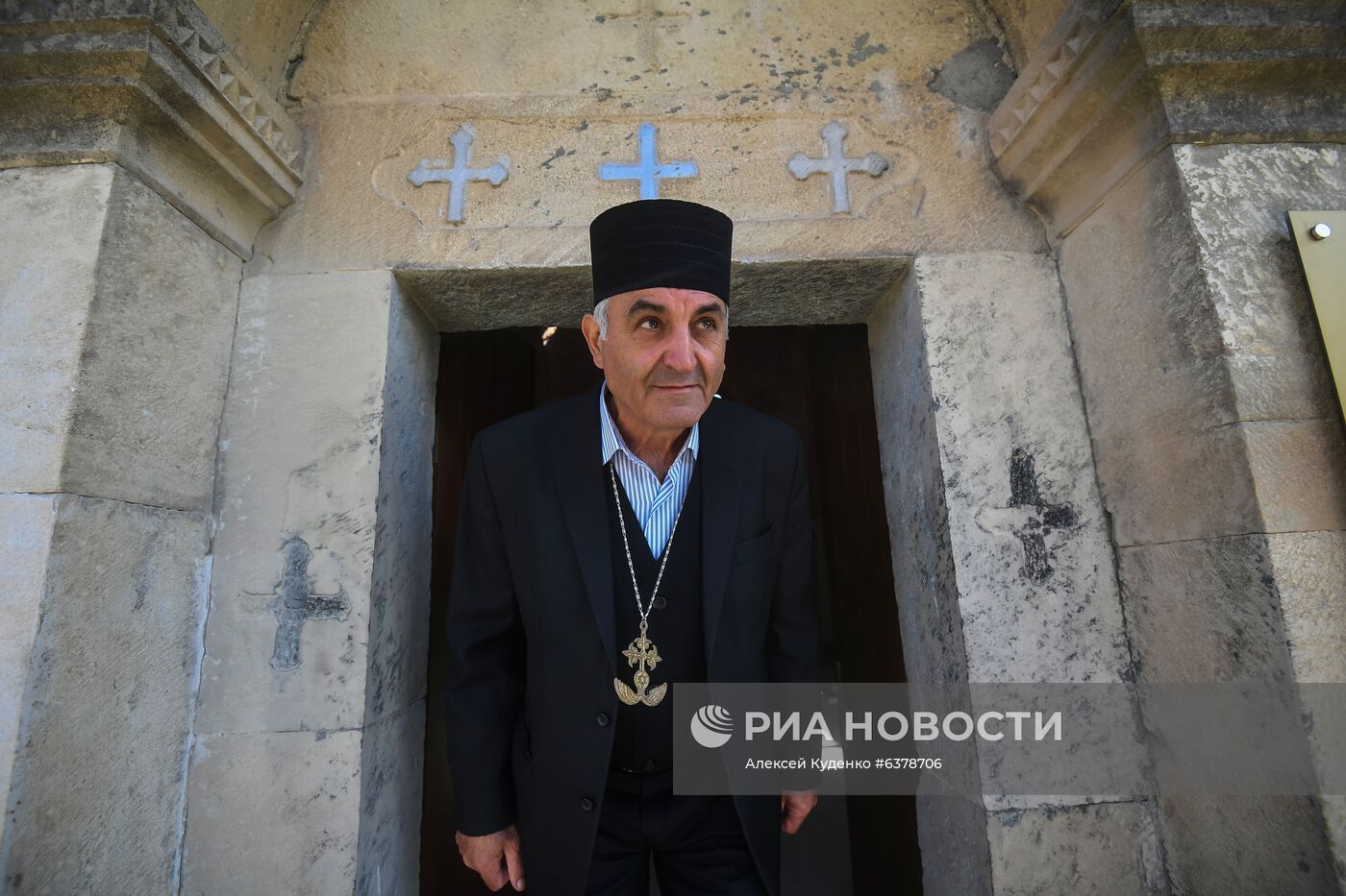 Открытие удинской церкви в селе Нидж Габалинского района Азербайджана