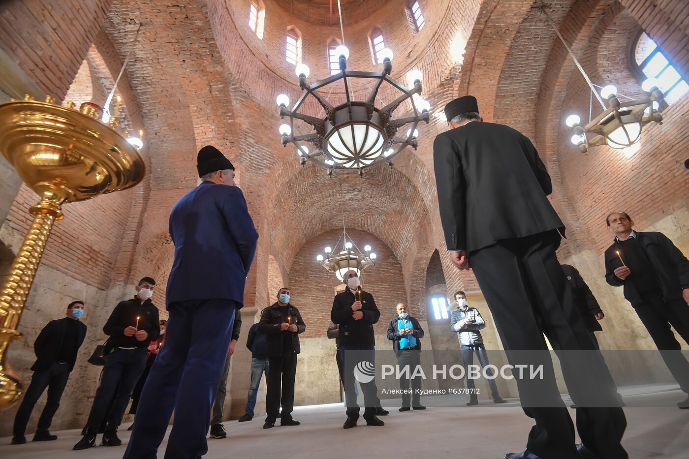 Открытие удинской церкви в селе Нидж Габалинского района Азербайджана