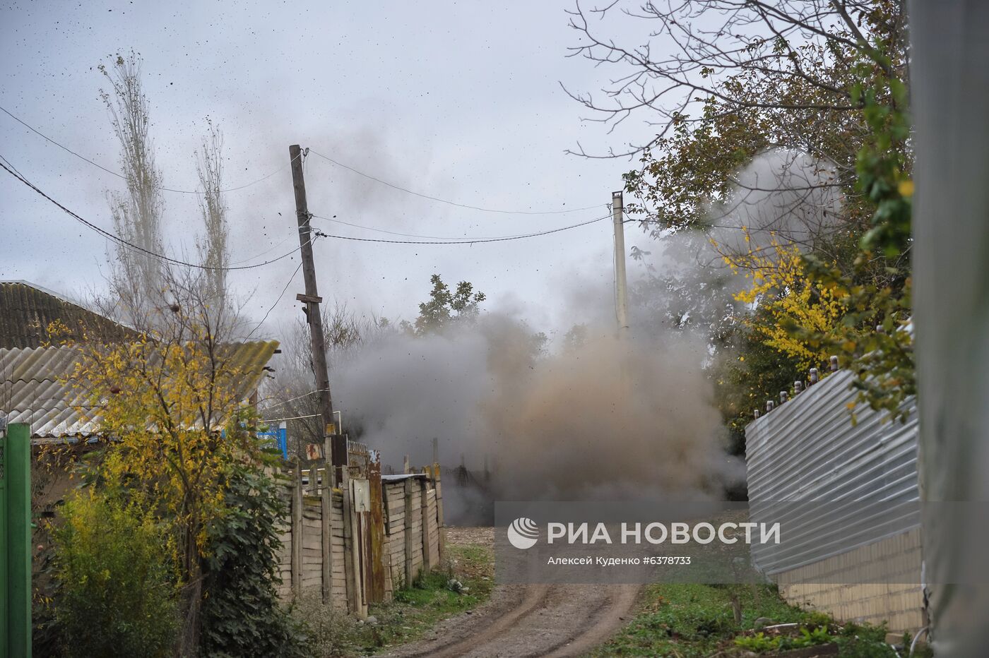 Обезвреживание боеприпасов в Тертерском районе Азербайджана