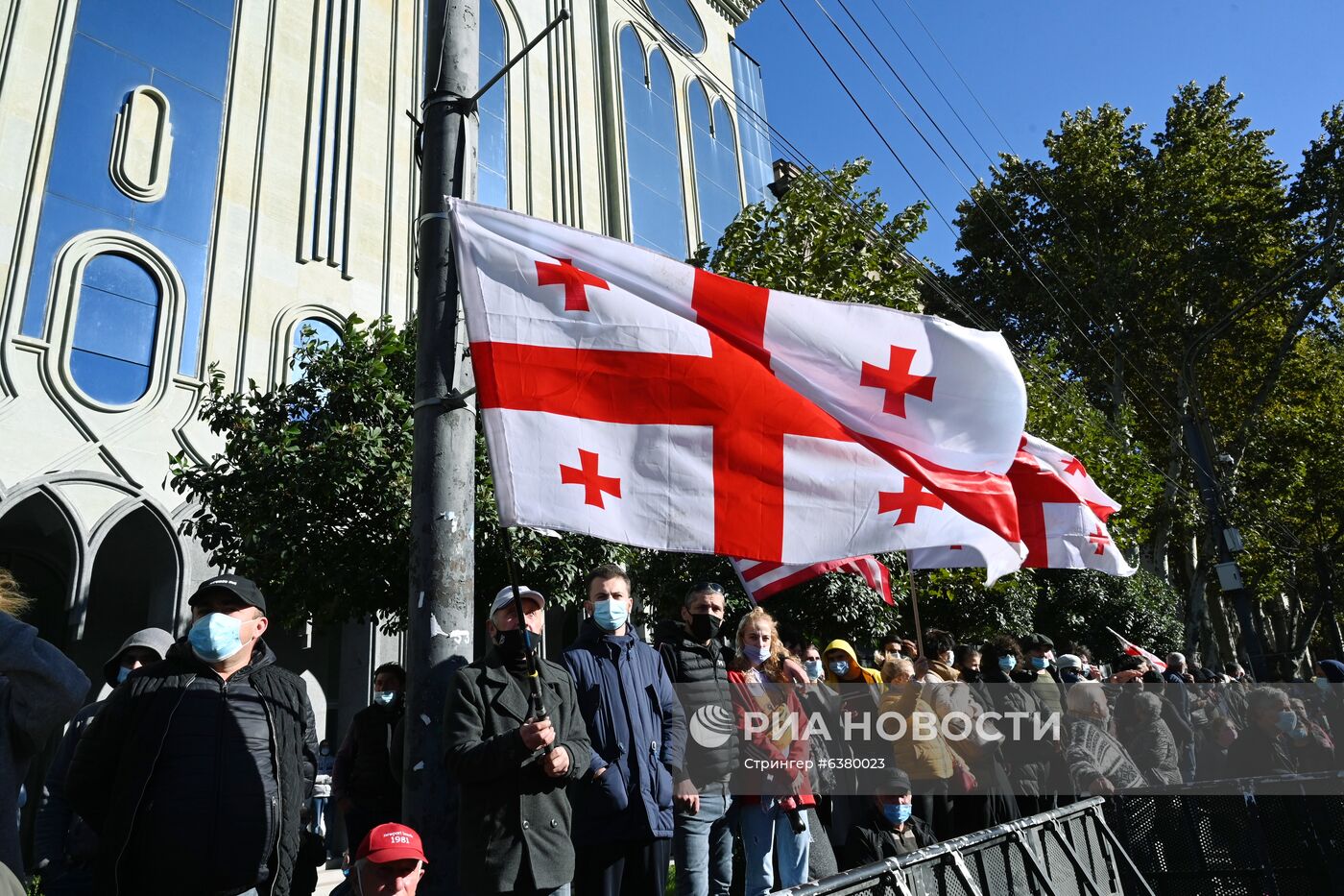 Акция протеста в Грузии