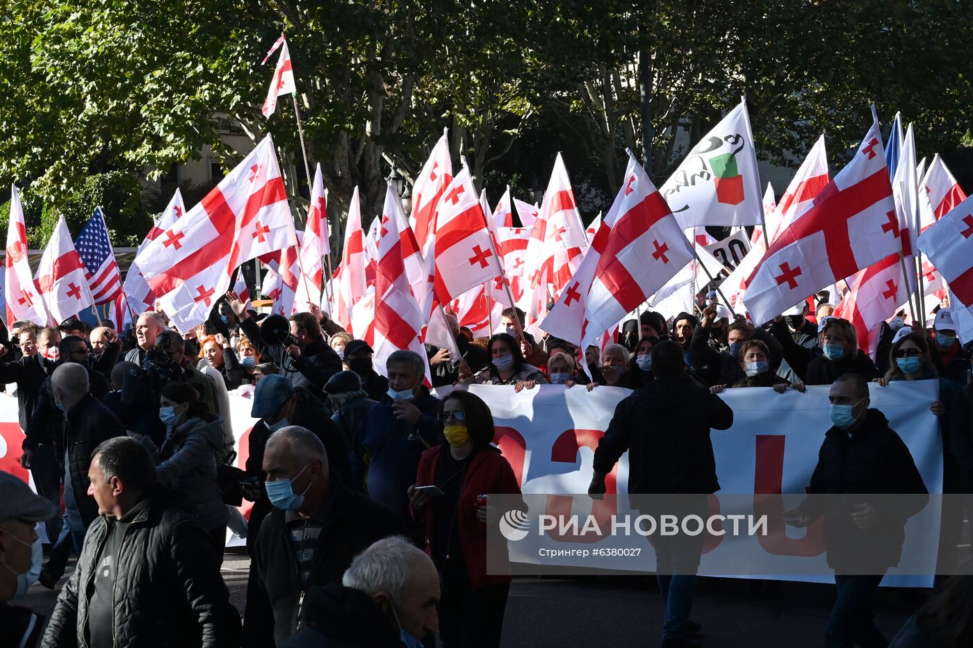 Акция протеста в Грузии