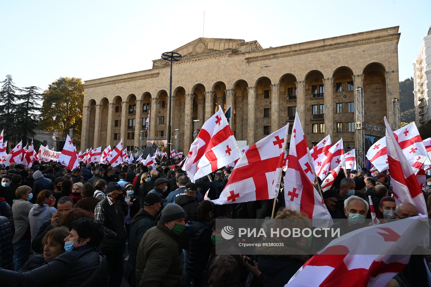 Акция протеста в Грузии