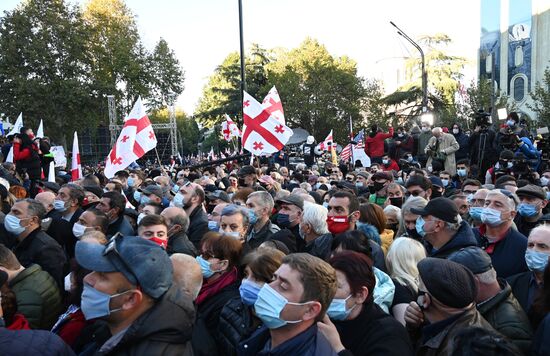 Акция протеста в Грузии