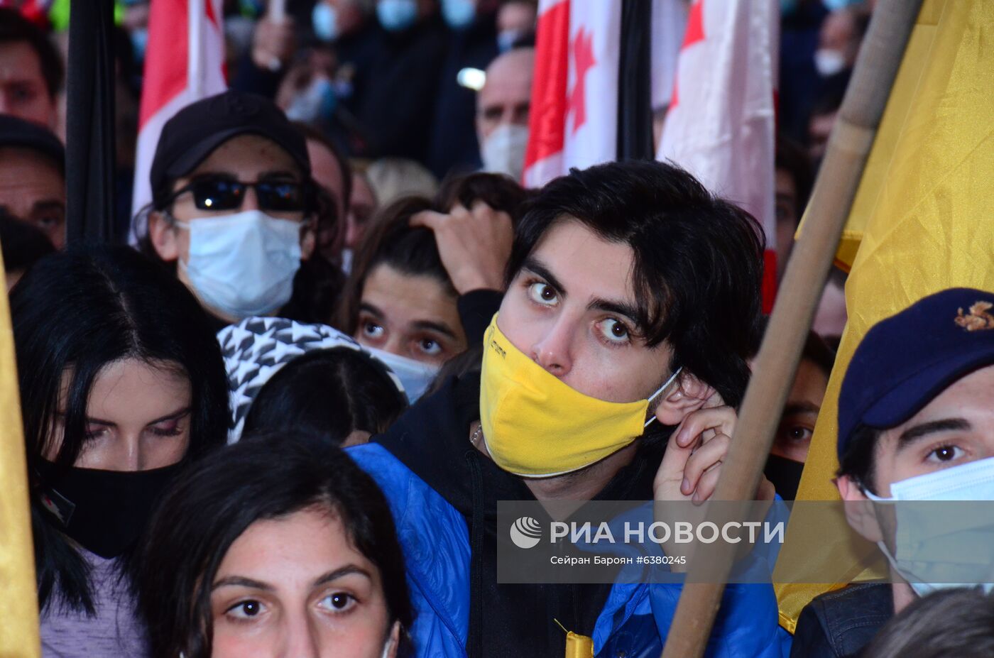 Акция протеста в Грузии