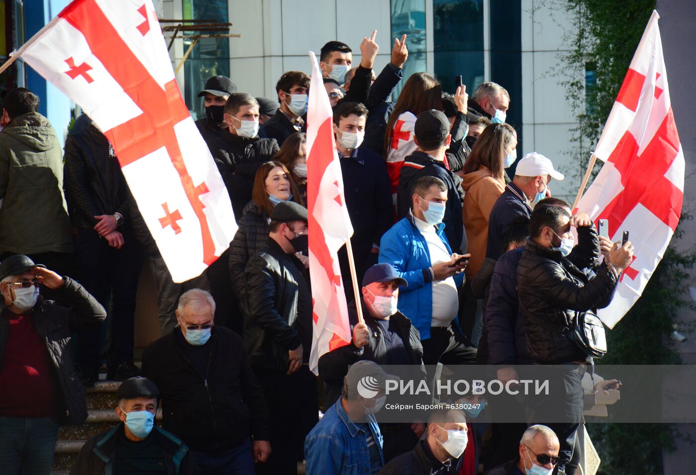 Акция протеста в Грузии