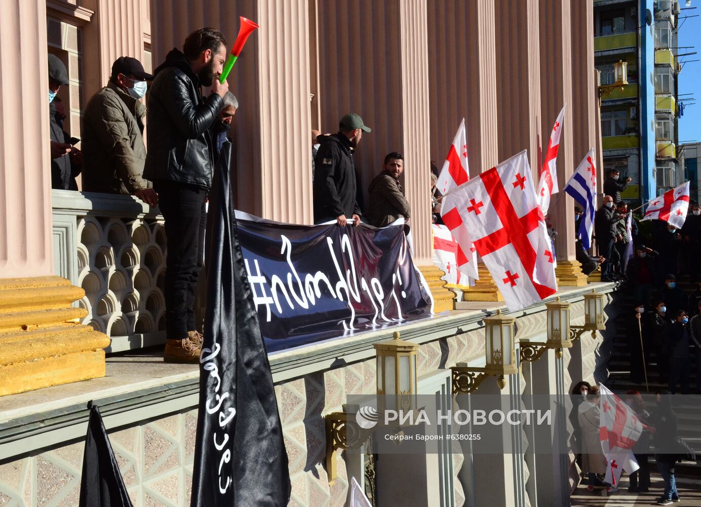 Акция протеста в Грузии