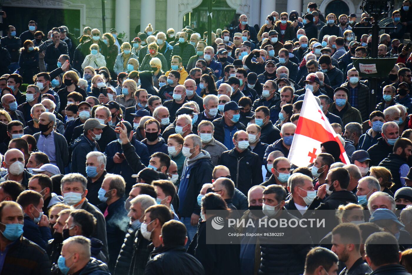 Акция протеста в Грузии