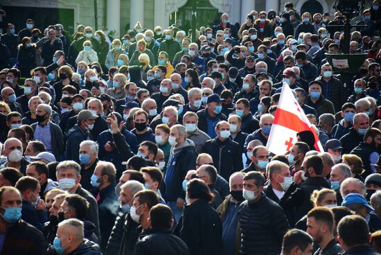 Акция протеста в Грузии