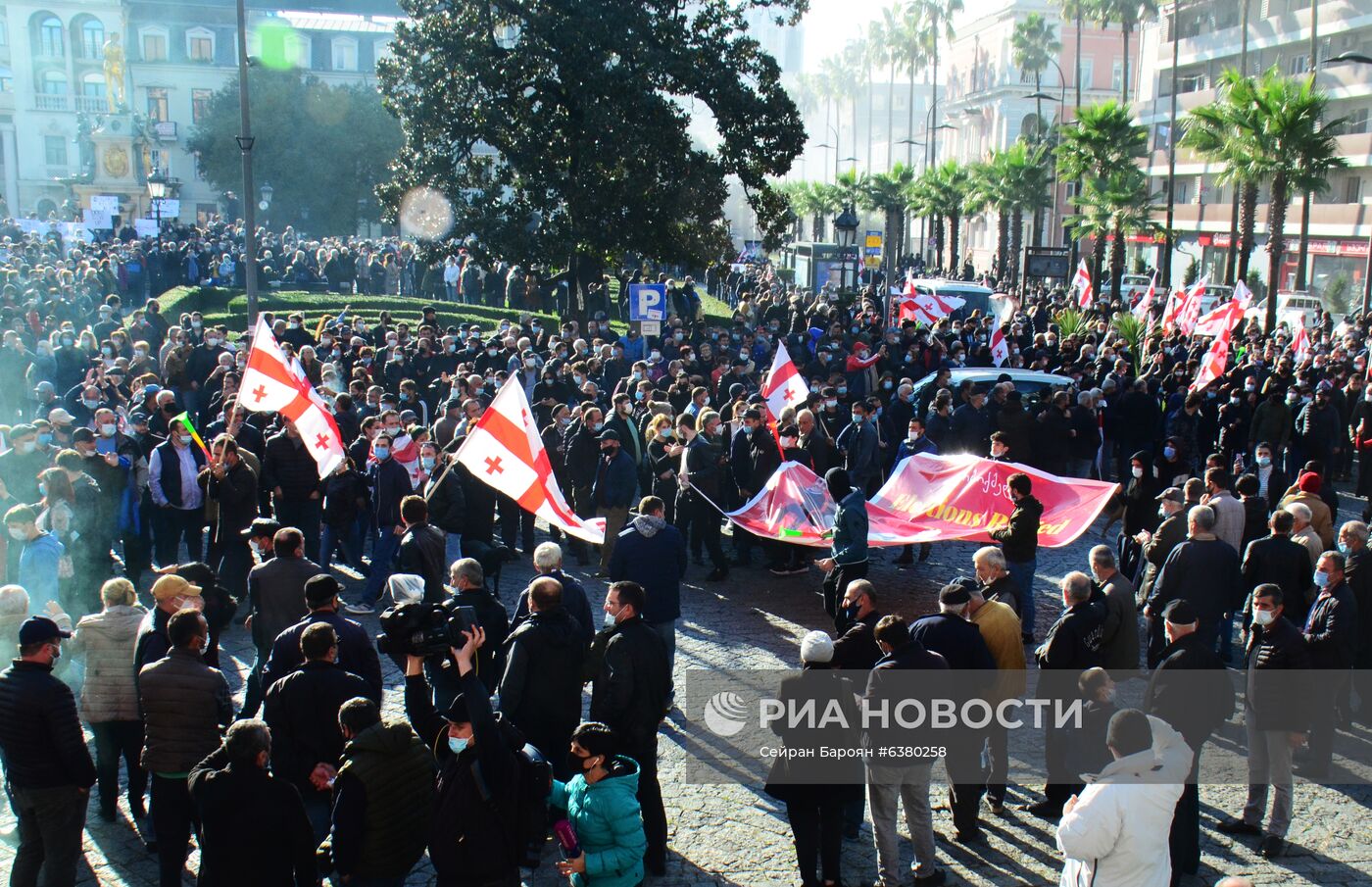 Акция протеста в Грузии