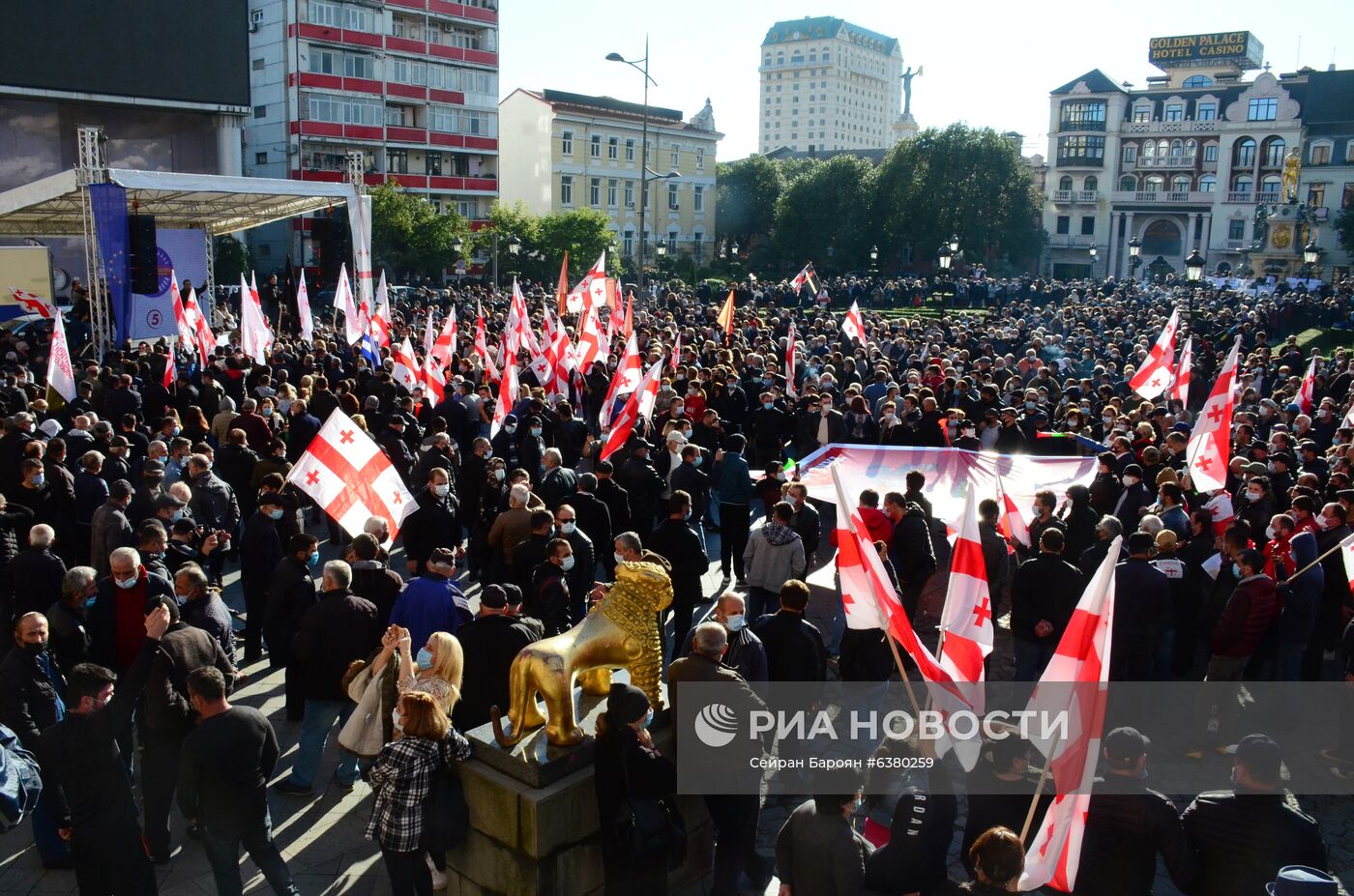 Акция протеста в Грузии