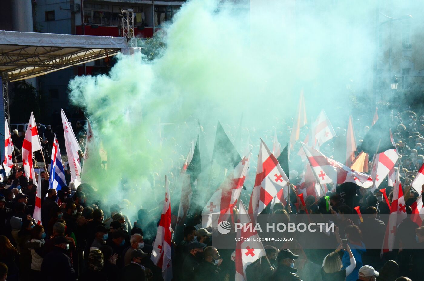 Акция протеста в Грузии