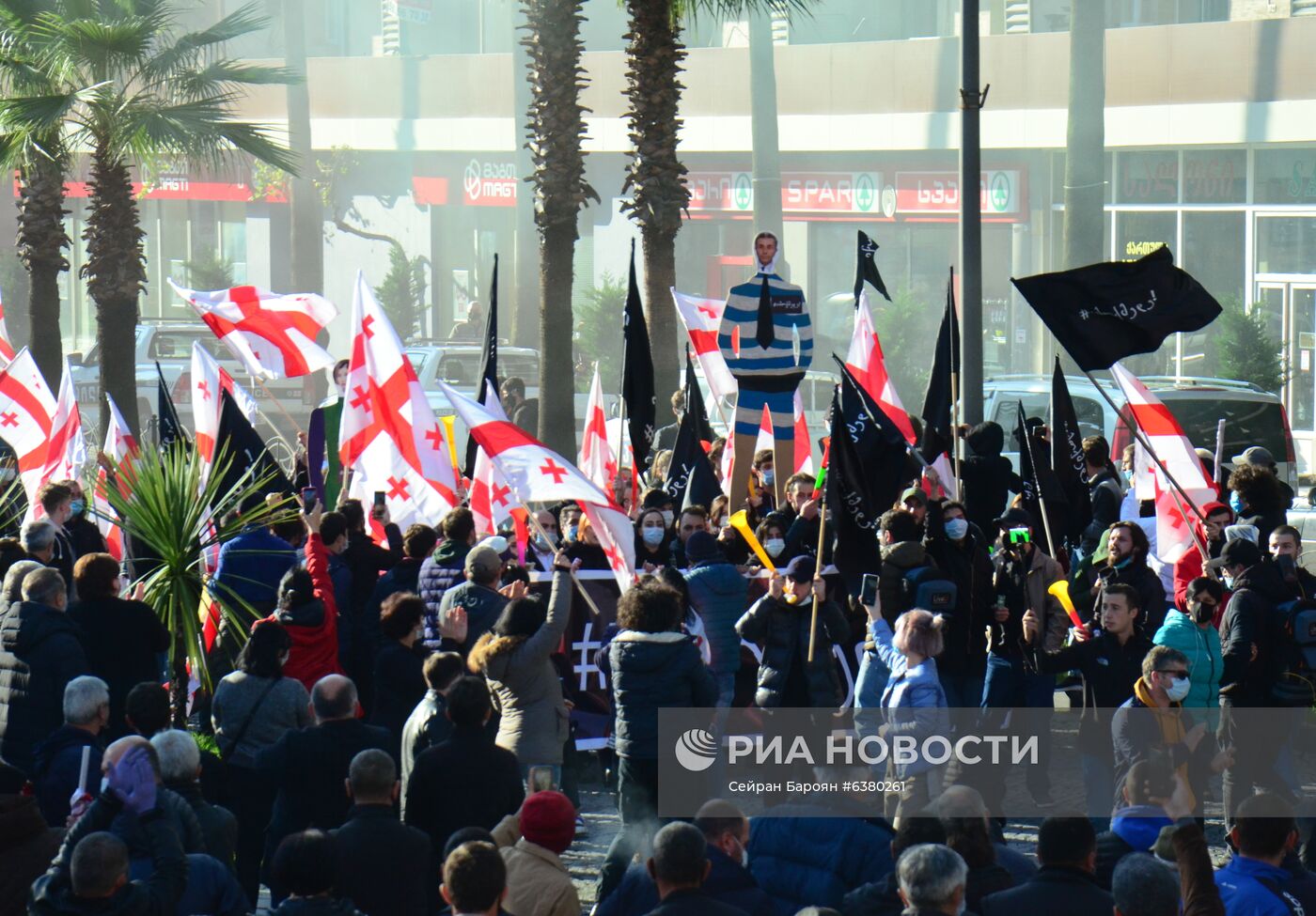 Акция протеста в Грузии