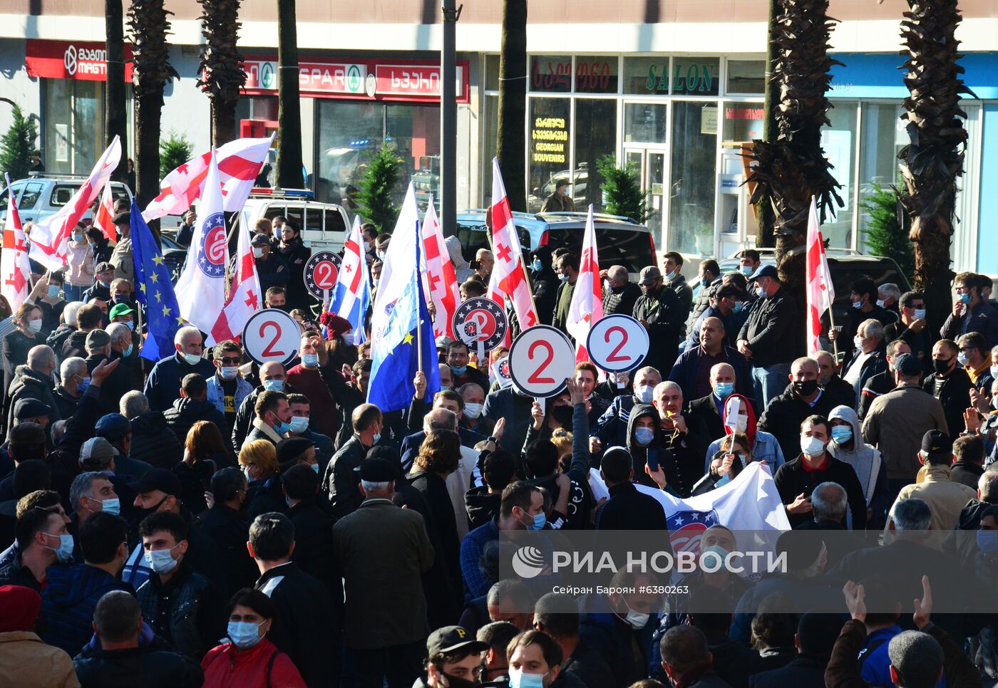 Акция протеста в Грузии