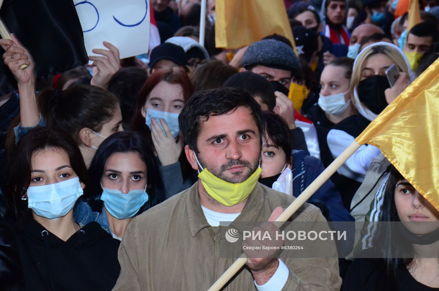 Акция протеста в Грузии