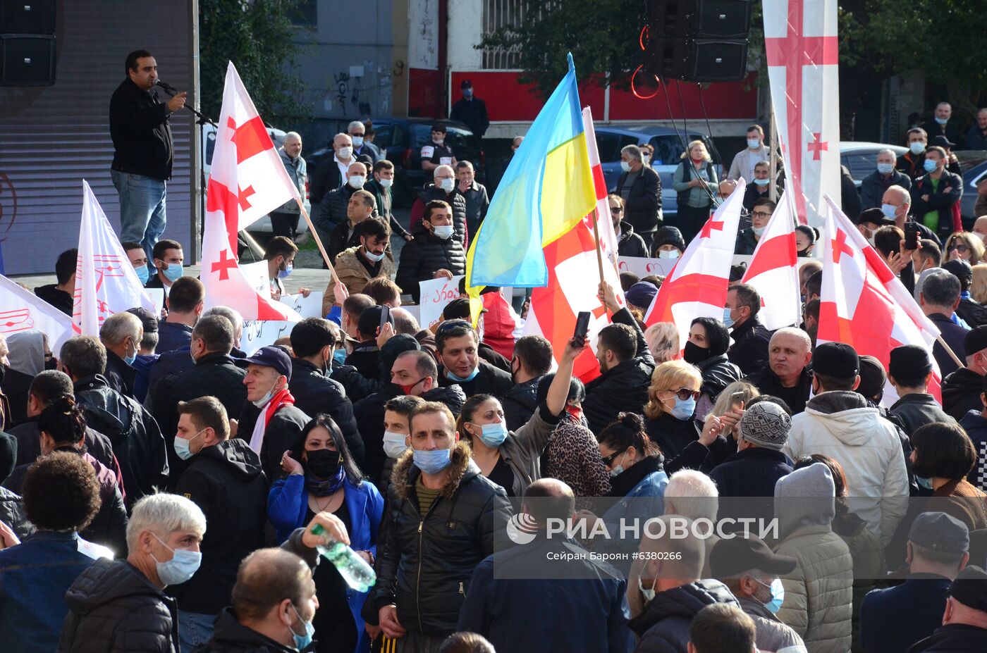 Акция протеста в Грузии