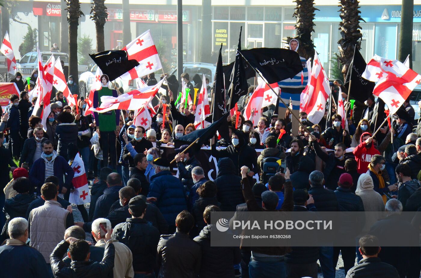 Акция протеста в Грузии