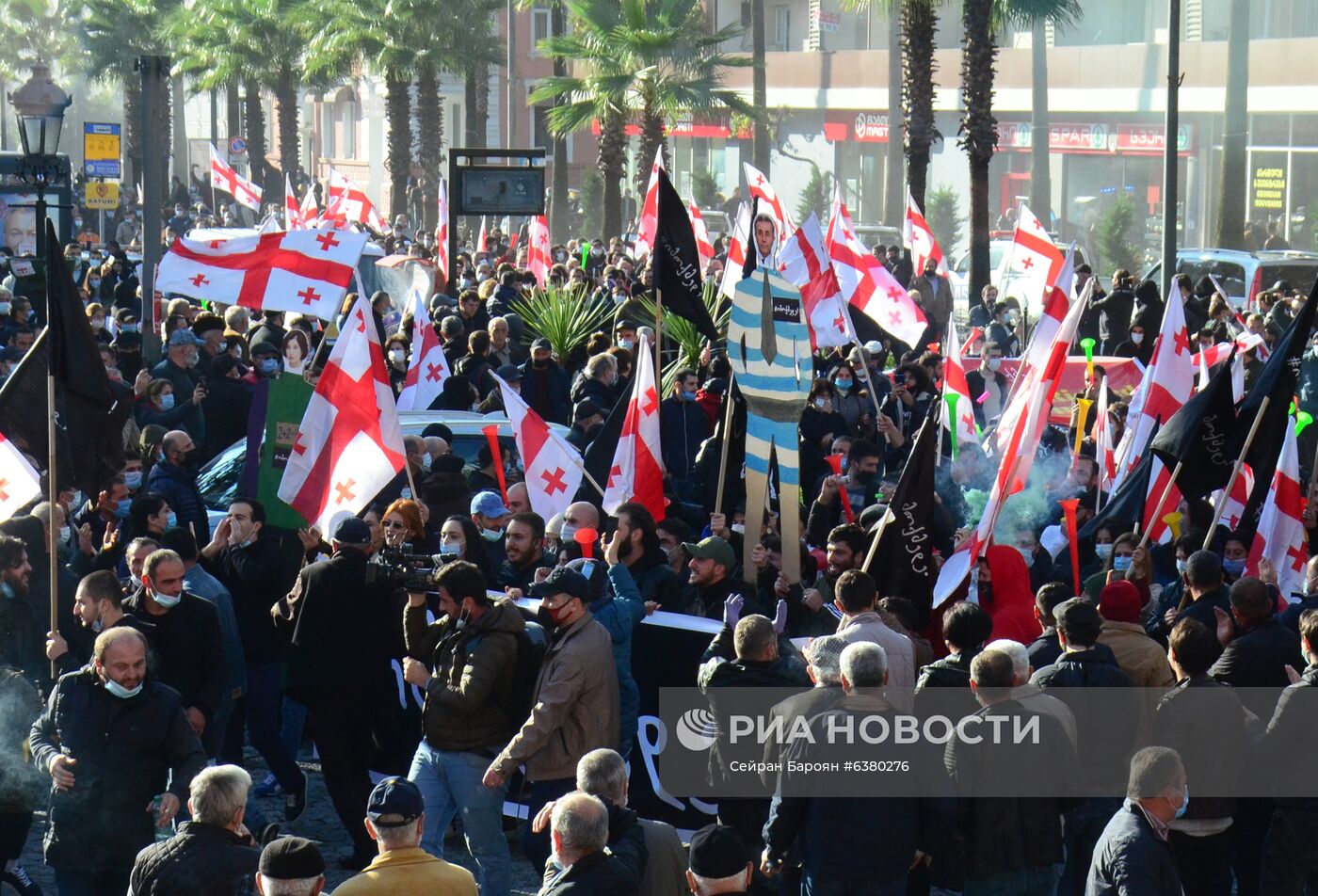 Акция протеста в Грузии