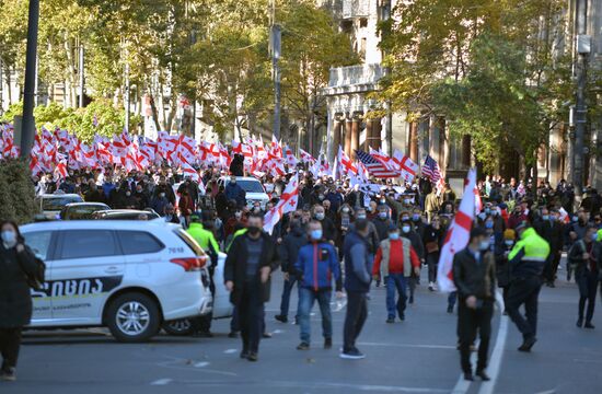 Акция протеста в Грузии