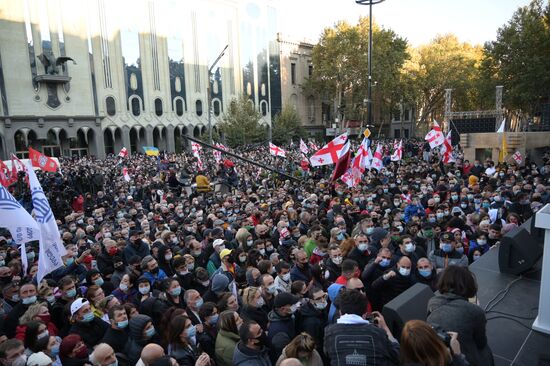 Акция протеста в Грузии