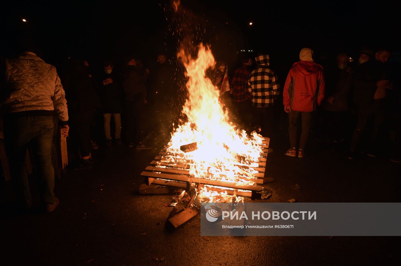 Акция протеста в Грузии