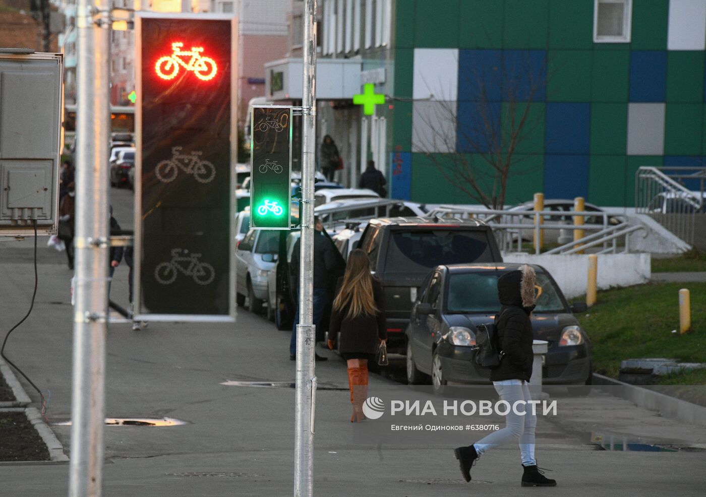 В Москве появились светофоры для велосипедистов