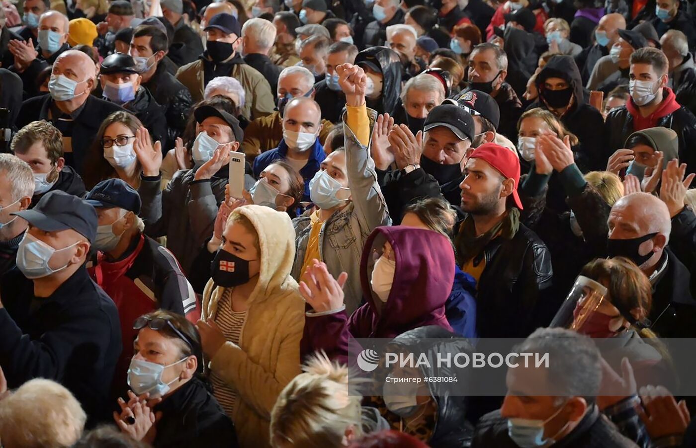Акция протеста в Грузии