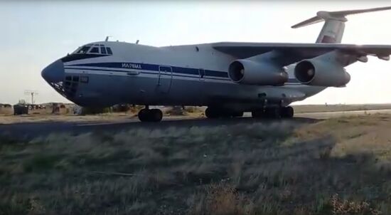 Прибытие российских миротворческих сил в Армению для урегулирования конфликта в Нагорном Карабахе