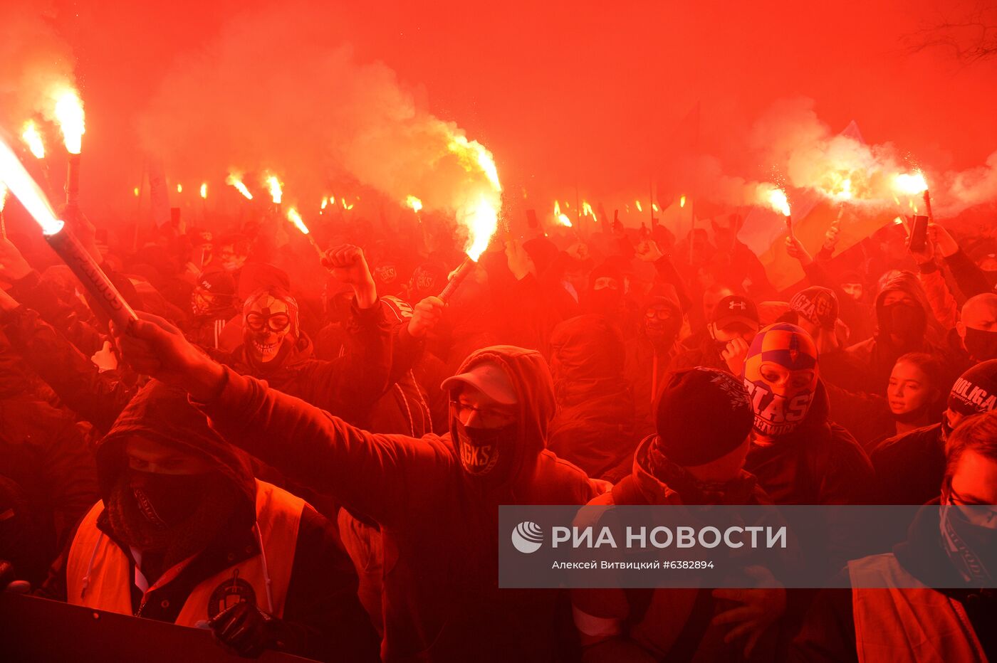 Марш националистов в Варшаве