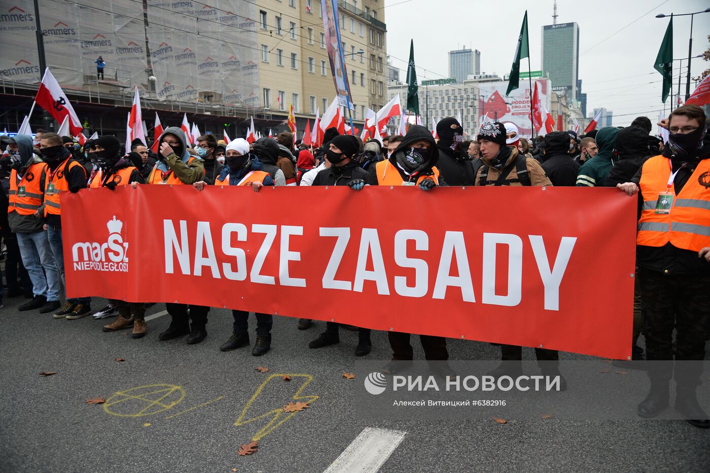 Марш националистов в Варшаве