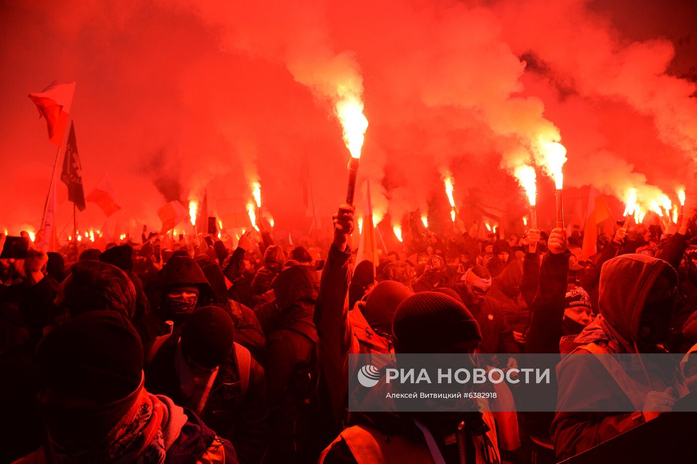 Марш националистов в Варшаве