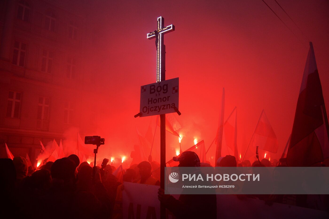 Марш националистов в Варшаве