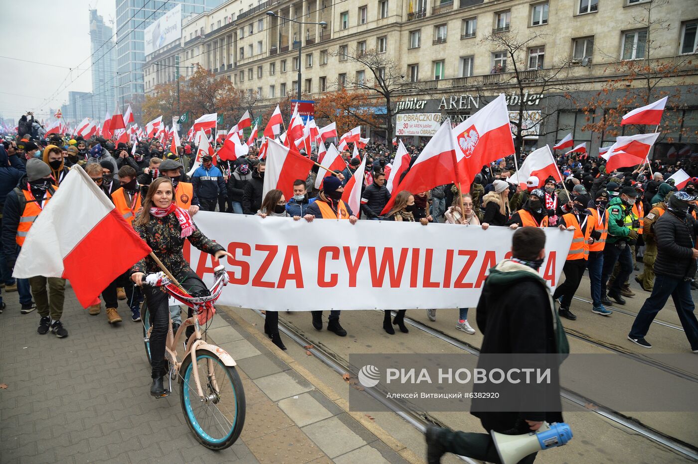 Марш националистов в Варшаве