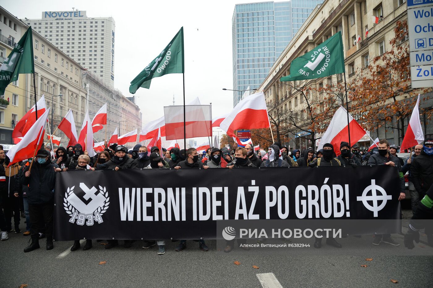 Марш националистов в Варшаве