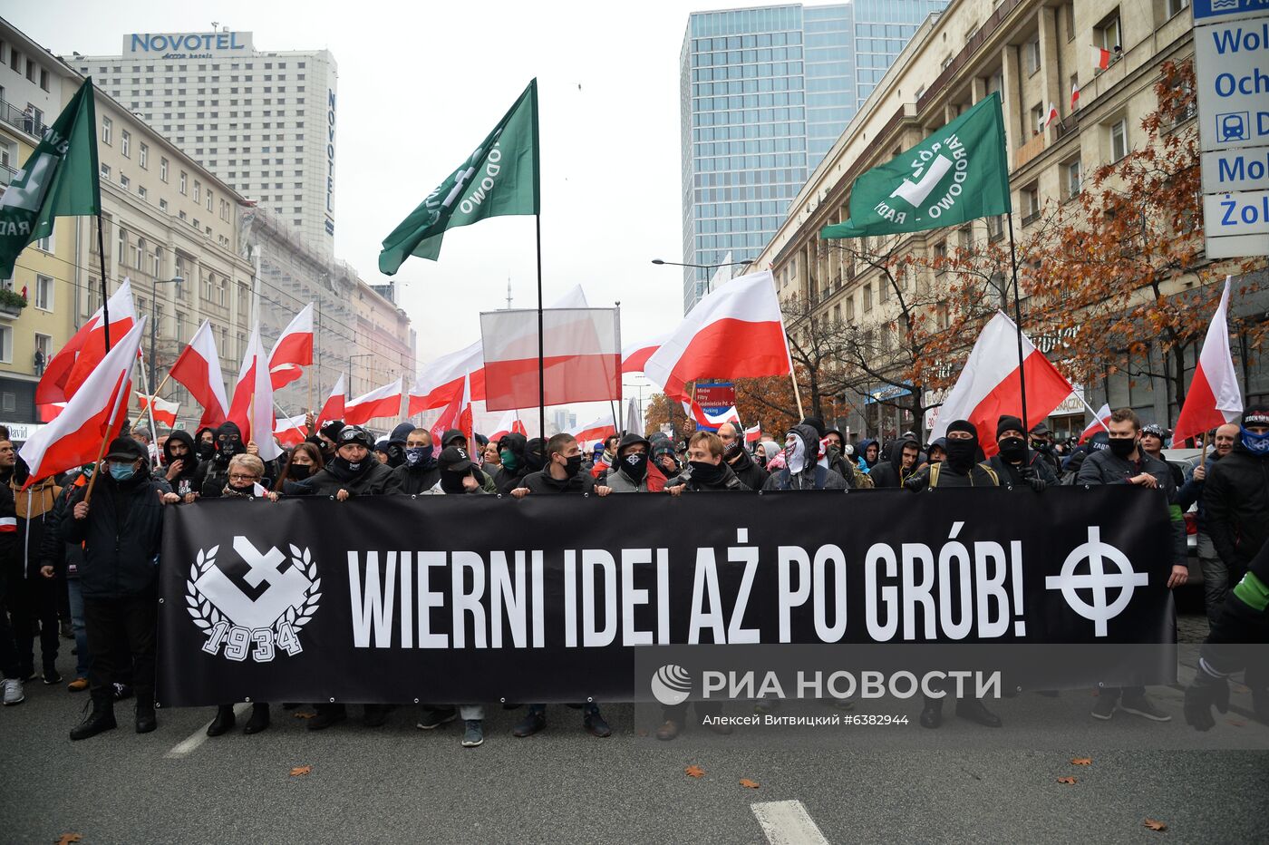 Марш националистов в Варшаве