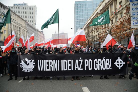 Марш националистов в Варшаве