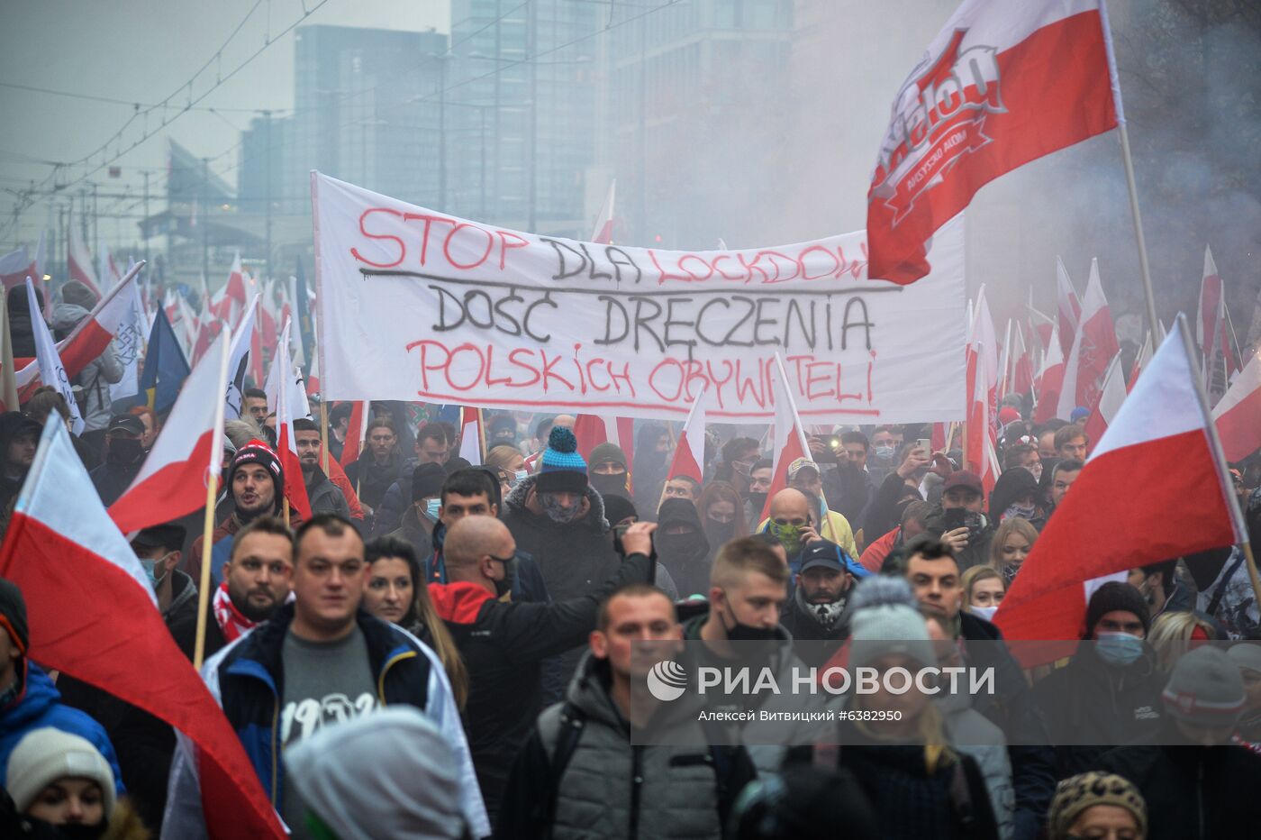 Марш националистов в Варшаве