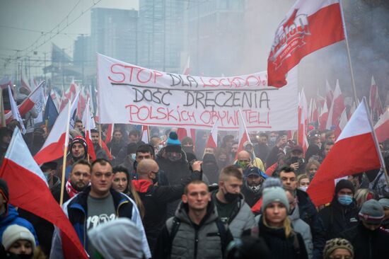 Марш националистов в Варшаве