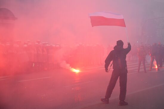 Марш националистов в Варшаве