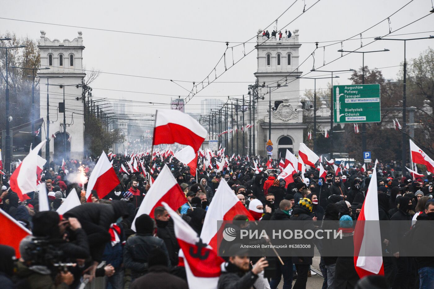 Марш националистов в Варшаве