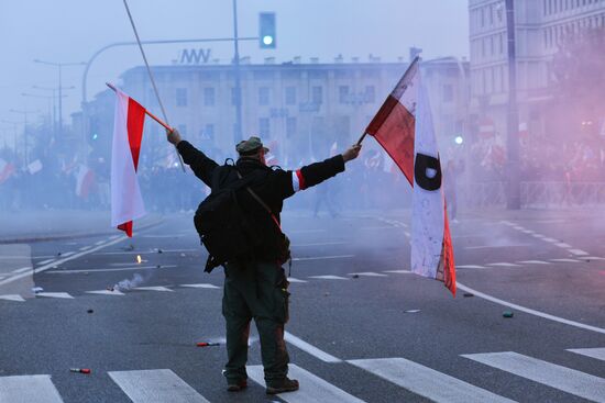 Марш националистов в Варшаве