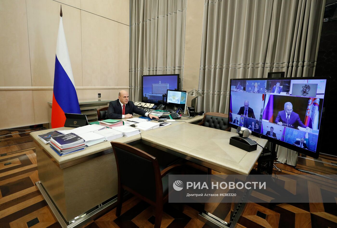 Премьер-министр РФ М. Мишустин провел заседание правительства РФ