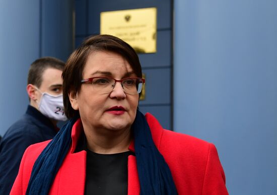 Заседание суда по делу муниципального депутата Ю. Галяминой