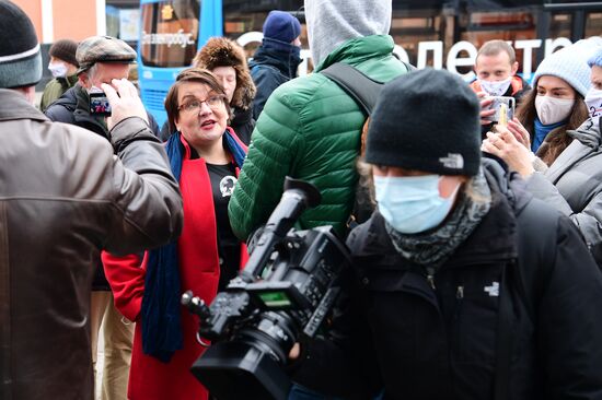 Заседание суда по делу муниципального депутата Ю. Галяминой